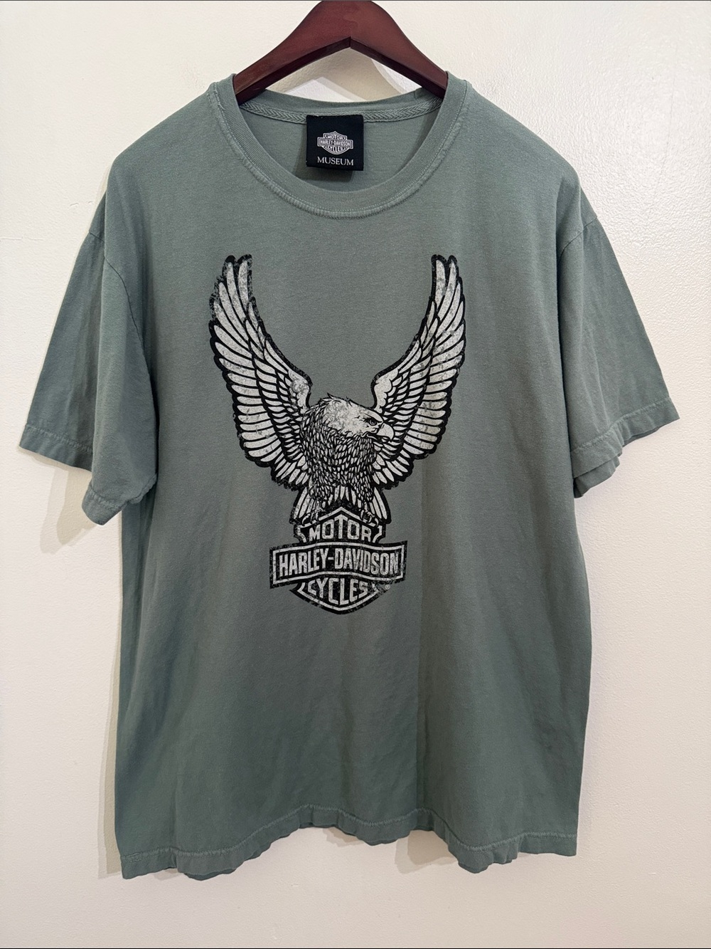 Harley Davidson Museum T Shirt Large Green